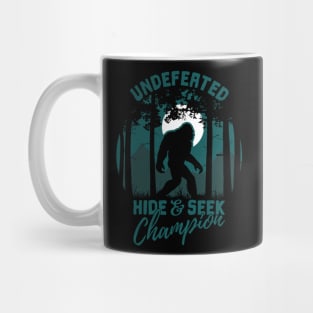 Bigfoot Undefeated Hide and Seek Champion Mug